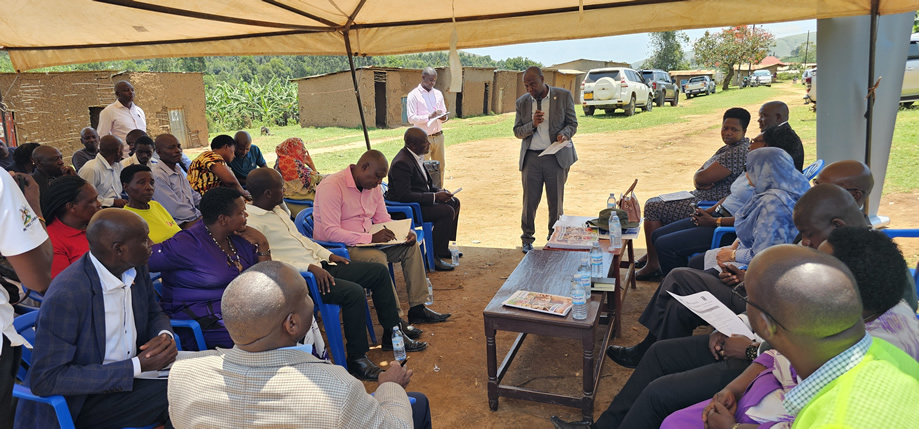NBD Regional Manager Eng. Sylvester A. Matemu addresses Participants in Kakukuru
